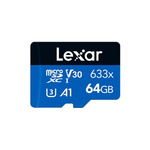 Lexar 64 GB Industrial MicroSDXC Micro SD Card, UHS-I