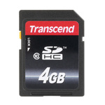 Transcend 4 GB SDHC SD Card, Class 10