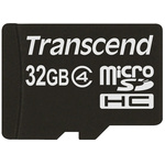Transcend 32 GB MicroSDHC Micro SD Card, Class 4