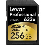 Lexar 256 GB SDXC SD Card, Class 10, UHS-1 U3