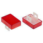 Red Rectangular Push Button Lens for use with Push Button Switch