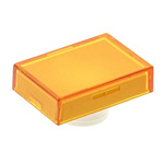 Orange Rectangular Push Button Lens for use with TP2 Series