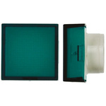 Green Square Push Button Lens for use with TP2 Series