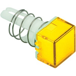Yellow Square Push Button Lens for use with A8 Series