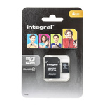 Integral Memory 4 GB MicroSDHC Micro SD Card, Class 4
