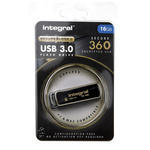 Integral Memory USB 3.0 Flash Drive 16 GB USB 3.0 Software Encrypted Flash Drive