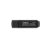 Integral Memory Crypto Envoy Dual 128 GB USB 3.0 USB Flash Drive