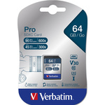 Verbatim 64 GB SDXC SD Card, Class 3
