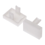 White Rectangular Push Button Lens for use with 31 Series
