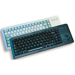 Cherry Trackball Keyboard Wired PS/2 Compact, QWERTZ Black