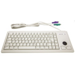 Cherry Trackball Keyboard Wired PS/2 Compact, QWERTZ Grey