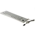 Cherry Trackball Keyboard Wired USB Compact, AZERTY Grey