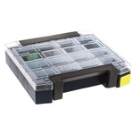 Raaco 9 Cell Blue PC, PP Compartment Box, 55mm x 241mm x 225mm