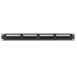 RS PRO Cat6 24 Port RJ45 RJ Patch Panel UTP 1U Black