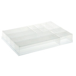 Raaco 12 Cell Transparent PP, Adjustable Compartment Box, 47mm x 315mm x 220mm