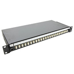RS PRO Multimode Duplex Fibre Optic Patch Panel With 12 Ports Populated, 1U