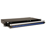 RS PRO 24 Port ST Single Mode Fibre Optic Patch Panel With 24 Ports Populated, 1U