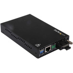 StarTech.com RJ45, SC Media Converter, Single Mode, 10/100Mbit/s, Half/Full Duplex 30km