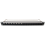 XLR 2 x 8 Port Loaded Rack Patch Panel, 1U Rack Height