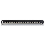BNC 16 Port Loaded Rack Patch Panel, 1U Rack Height