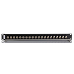 BNC 20 Port Loaded Rack Patch Panel, 1U Rack Height
