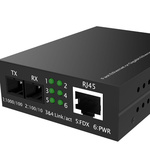 RJ45, ST Ethernet Media Converter, Multi Mode, 10/100Mbit/s, Half/Full Duplex 2km