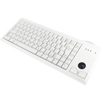 Cherry Trackball Keyboard Wired PS/2 Compact, QWERTY (UK) Grey