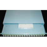 RS PRO 24 Port SC Multimode Simplex Fibre Optic Patch Panel With 24 Ports Populated, 1U