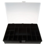 Raaco 21 Cell Black PP Compartment Box, 55mm x 332mm x 254mm