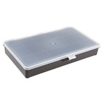 Raaco 18 Cell Black PP Compartment Box, 41mm x 271mm x 173mm