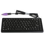 Cherry Keyboard Wired PS/2, USB Compact, QWERTY (US) Black