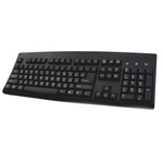 Ceratech Keyboard Wired PS/2, USB, QWERTY (Cyrillic) Black