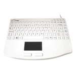 Ceratech Touchpad Keyboard Wired USB Medical, QWERTY (UK) White