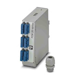 Phoenix Contact 6 Port SC Single Mode Duplex Fibre Optic Patch Panel With 2 Ports Populated