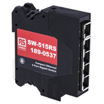RS PRO DIN Rail Mount Ethernet Switch, 5 RJ45 Ports, 1000Mbit/s Transmission, 5 → 30V dc