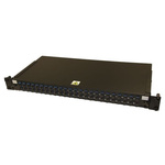 HellermannTyton Connectivity 48 Port SC Single Mode Fibre Optic Patch Panel With 48 Ports Populated