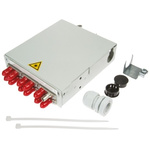 Telegartner 6 Port ST Single Mode Duplex Fibre Optic Patch Panel With 6 Ports Populated
