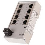Harting DIN Rail Mount Ethernet Switch, 8 RJ45 Ports, 10/100Mbit/s Transmission, 24V dc