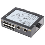 HARTING DIN Rail Mount Ethernet Switch, 10 RJ45 Ports, 10/100Mbit/s Transmission, 48V dc