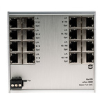 HARTING Ha-VIS Series DIN Rail Mount Ethernet Switch, 16 RJ45 Ports, 10/100/1000Mbit/s Transmission, 24V dc