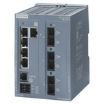 Siemens XB205 Series DIN Rail Mount Ethernet Switch, 5 RJ45 Ports, 10/100Mbit/s Transmission, 24V dc