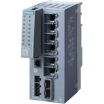 Siemens SCALANCE Series DIN Rail, Wall Ethernet Switch, 6 RJ45 Ports, 10/100/1000Mbit/s Transmission, 24V dc