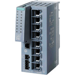 Siemens DIN Rail, Wall Ethernet Switch, 8 RJ45 Ports, 10/100/1000Mbit/s Transmission, 24V dc