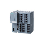 Siemens Ethernet Switch, 16 RJ45 Ports, 10/100/1000Mbit/s Transmission, 24V dc