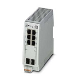 Phoenix Contact DIN Rail Mount Ethernet Switch, 6 RJ45 Ports, 10/100Mbit/s Transmission, 24V dc