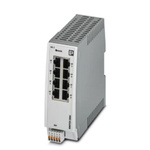 Phoenix Contact DIN Rail Mount Ethernet Switch, 8 RJ45 Ports, 10/100/1000Mbit/s Transmission, 24V dc