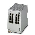 Phoenix Contact DIN Rail Mount Ethernet Switch, 16 RJ45 Ports, 10/100/1000Mbit/s Transmission, 24V dc