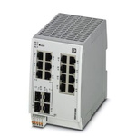 Phoenix Contact DIN Rail Mount Ethernet Switch, 12 RJ45 Ports, 10/100/1000Mbit/s Transmission, 24V dc