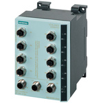 Siemens DIN Rail Mount Ethernet Switch, 8 RJ45 Ports, 10/100Mbit/s Transmission, 24V dc