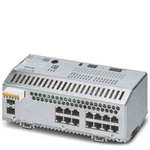 Phoenix Contact DIN Rail Mount Ethernet Switch, 14 RJ45 Ports, 100Mbit/s Transmission, 24V dc